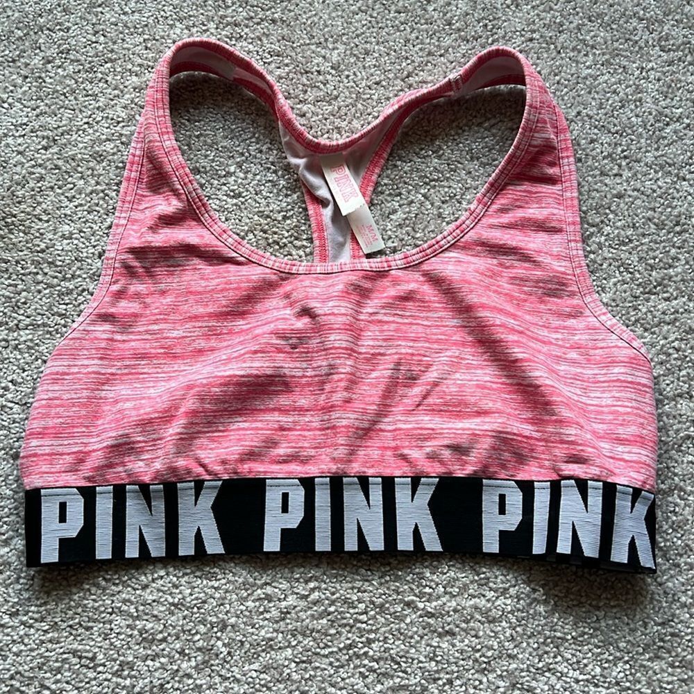 PINK by Victoria’s Secret Pink Heathered Sports Bra